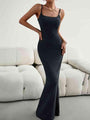Treasure Straight Neck Sleeveless Maxi Dress - Vestir en Moda
