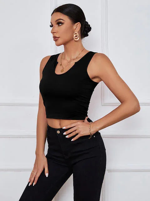 Fernanda Notched Neck Tank Top