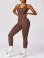Fabiana Cutout Racerback Active Jumpsuits