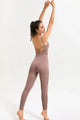 Esthel Crisscross Sleeveless Active Jumpsuits