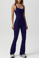 Vanessa Square Neck Sleeveless Sports Jumpsuits