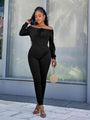 Dulce Up Off-Shoulder Long Sleeve Jumpsuits