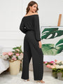 Kori Off Shoulder Straight Leg Jumpsuit - Vestir en Moda