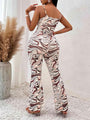 Juana Printed Sleeveless Wide Leg Jumpsuits