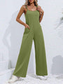 Desiree Tie-Shoulder Wide Leg Jumpsuits with Pockets