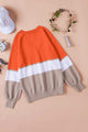 Susana Striped V-Neck Long Sleeve Sweater