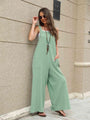 Jaqueline Square Neck Sleeveless Jumpsuits