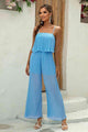 Jovie Spaghetti Strap Wide Leg Jumpsuit - Vestir en Moda