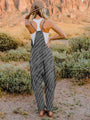 Fior Full Size Printed V-Neck Sleeveless Jumpsuits
