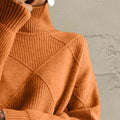 Fanny Geometric Turtleneck Long Sleeve Sweater