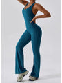 Factima Cutout Wide Strap Bootcut Active Jumpsuits