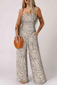 Sharlennis Printed Spaghetti Strap Jumpsuits with