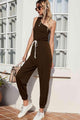 Debora One-Shoulder Sleeveless Jumpsuits