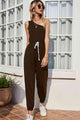 Debora One-Shoulder Sleeveless Jumpsuits