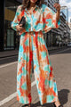 Fernanda Tie-Dye Half Button Collared Neck Jumpsuits