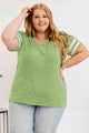 Vanessa Plus Size Striped V-Neck T-Shirt
