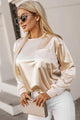 Sasha Round Neck Long Sleeve Blouse