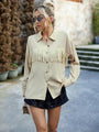 Marianela Buttoned Tassel Collared Neck Shirt