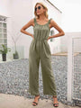 Beba Round Neck Sleeveless Jumpsuits with