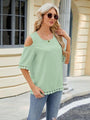 Teresa Cold Shoulder Half Sleeve Blouse