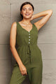 Katrina Tied Sleeveless Jumpsuits with