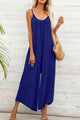 Carolina Spaghetti Strap Scoop Neck Jumpsuits