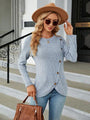 Tatiana Round Neck Long Sleeve Blouse