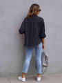 Esperanza Distressed Drop Shoulder Jacket