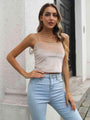 Vianna Straight Neck Cropped Cami Tops