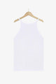 Eliana Openwork Grecian Neck Knit Tank Top