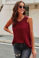 Ericka V-Neck Lace Tank Top