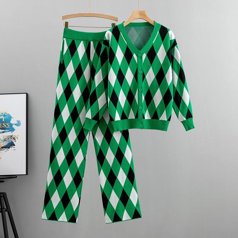 Giorgia women's and winter plaid casual Two Pieces Sets - Vestir en Moda