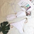 Piper Rhinestone Crystal Diamond Metal Chain Bikinis Metal Chain Swimwear 