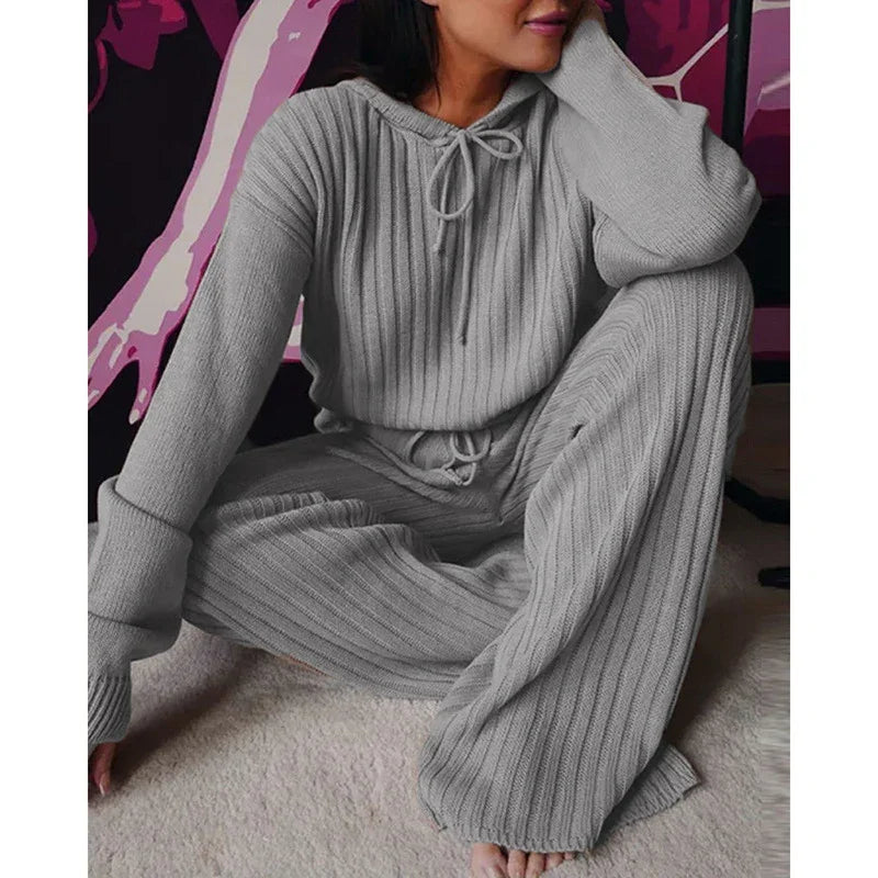 Isabella Women's Long Sleeve Loose Casual Home 2 Pieces Sets