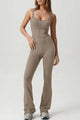 Vanessa Square Neck Sleeveless Sports Jumpsuits