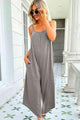 Ritta Round Neck Pocketed Sleeveless Jumpsuits