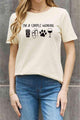 Maria Simply Love Full Size Graphic Cotton Tees