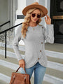 Tatiana Round Neck Long Sleeve Blouse