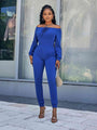 Dulce Up Off-Shoulder Long Sleeve Jumpsuits