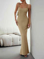 Treasure Straight Neck Sleeveless Maxi Dress - Vestir en Moda