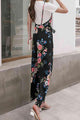 Sadia Floral Spaghetti Strap Wide Leg Jumpsuits with