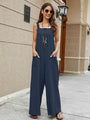 Jaqueline Square Neck Sleeveless Jumpsuits
