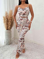 Juana Printed Sleeveless Wide Leg Jumpsuits