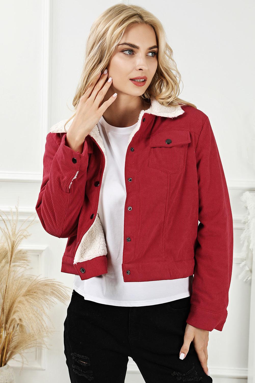 Ailani Snap Down Collared Pocketed Jacket - Vestir en Moda
