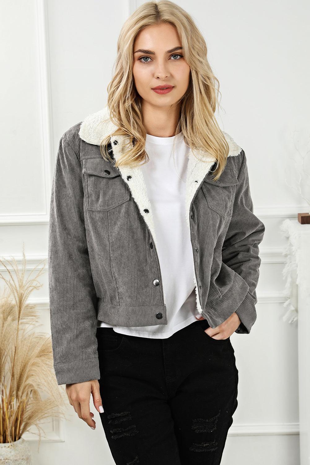 Ailani Snap Down Collared Pocketed Jacket - Vestir en Moda