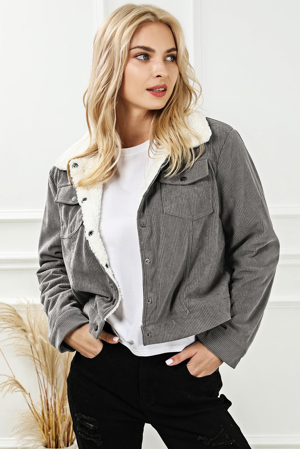 Ailani Snap Down Collared Pocketed Jacket - Vestir en Moda