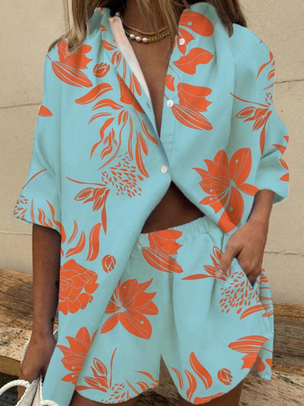 Alessia Women's Lape Sleeve Two piece Sets - Vestir en Moda