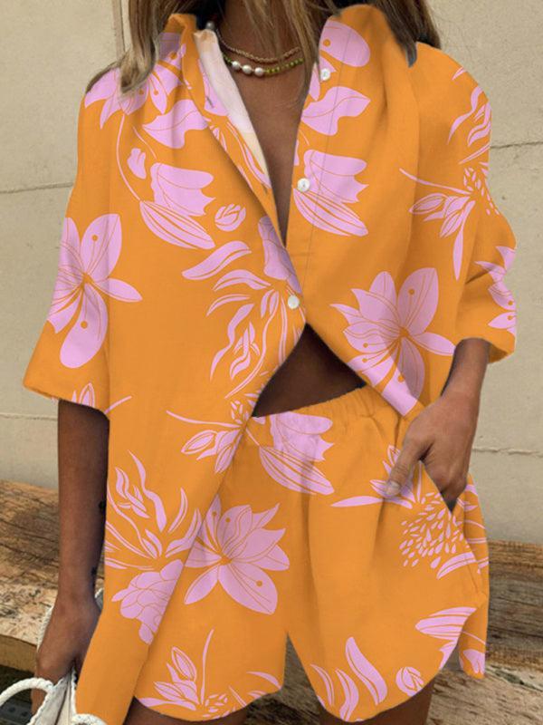 Alessia Women's Lape Sleeve Two piece Sets - Vestir en Moda