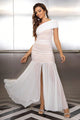 Amanda One-Shoulder Ruched Maxi Elegant Dress - Vestir en Moda