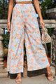 Andrea Casual Basic Style Printed Wide Leg Long Pants - Vestir en Moda